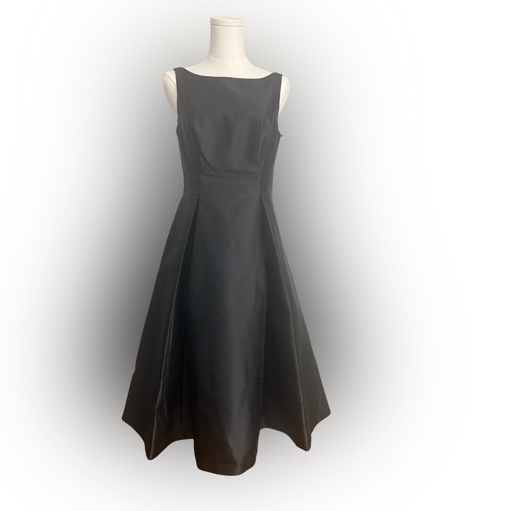 Adrianna Papell Black Midi Dress